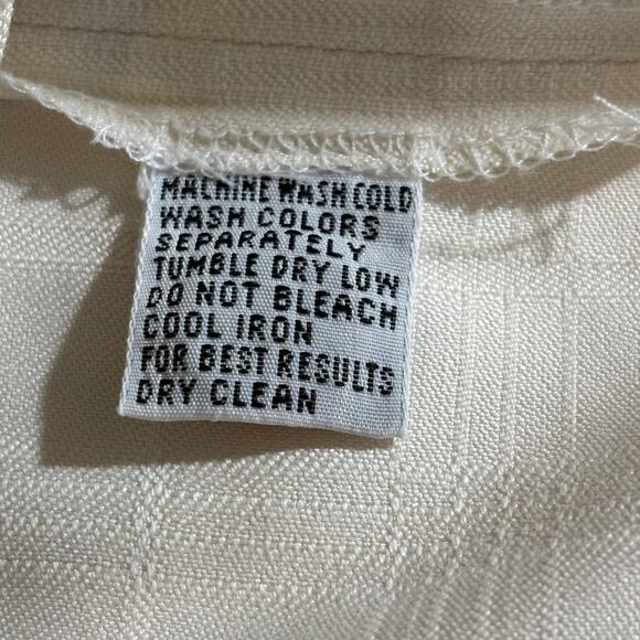 Tommy Bahama Men's Size Large Beige Silk Hawaiian Summer Beach Camp Polo Shirt - Picture 4 of 9